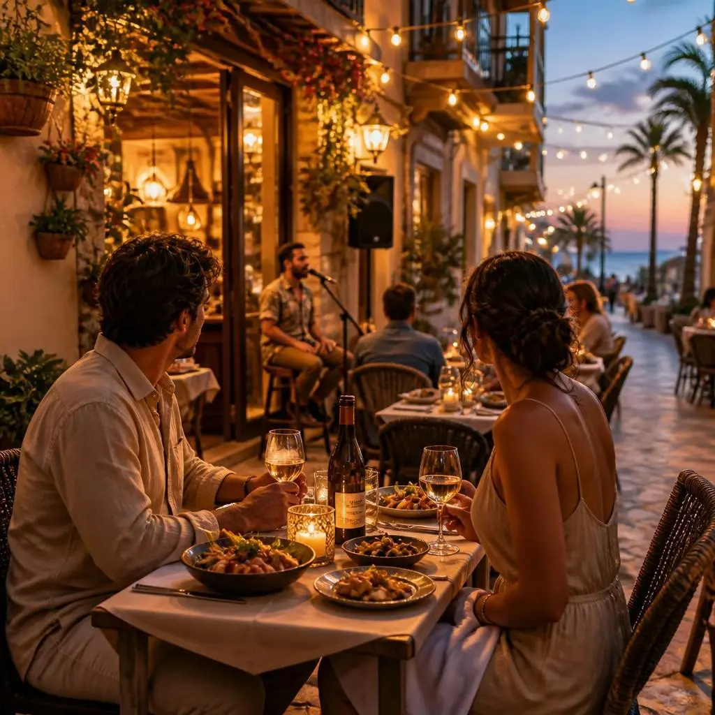 Noche romántica en Torrevieja: cómo planear una cena acogedora con música en vivo en la calle Forano